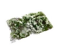 MotiveTech Racimo de Flores, Grupo de vegetación Floral, Miniatura, Bricolaje, arbustos de Tierras Bajas, mechón de Hierba para dioramas de Arena, escenografía, Blanco