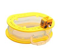 MotiveTech Rail Car Caja de Almacenamiento Juguetes Organizador Portátil Estuche para Carros con Compartimentos Manual Adecuado para Niños Jugar Regalo Colección, Coche de ingeniería