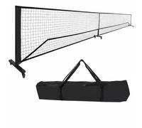 MotiveTech Red de Pickleball Portátil Red Entrenamiento Marco Soporte Secciones Desmontables Barrera Estable Ligera con Bolsa Transporte Adecuada para, Negro, Estándar