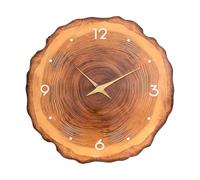 MotiveTech Reloj de Pared, Reloj Decorativo Y Creativo para Dormitorio con Diseño de de Madera Natural, Fabricado en MDF para Cocina, Oficina Y Zona de Des, 12 Inch