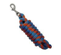MotiveTech Rienda Polipropileno con Mosquetón Trenzado Correa Cuerda con Mosquetón Resistente Cabestro para Caballos, Jinetes, Hípica, Cuadra , Naranja Azul