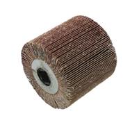 MotiveTech Rueda de Pulido Y Bruñido, Rueda de Láminas para Estirado de Alambre, Cepillo de Láminas, Tambor de Cepillo de Alambre para Lijadora, Máquina de Bruñi, Grano 120