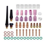 MotiveTech s para Antorcha de Soldadura Juego Set Kit Copa Lente de Gas Piezas para Antorcha con Copas Transparencias y Sellos Adecuada para Talleres y Mantenimiento Reparación en Planta Uso
