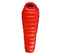 MotiveTech Saco de Dormir de Plumas de 210x80x50cm, para Adulto, 1, Compacto Y Portátil para Acampar, Rojo 400g