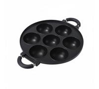 MotiveTech Sartén Multicavidad Cavidades Moldeadas Sartén Antiadherente Borde Ancho Utensilio Cocina para Fogón, 7 Agujeros