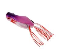 MotiveTech Señuelo de Pesca con Forma de Rana de 7 Cm, Crankbait, Cebo para Anzuelo, Púrpura