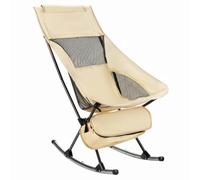 MotiveTech Silla Mecedora Plegable para Exterior Silla Tumbona Reclinable Balancín Asiento Portátil con Curvos para Balanceo y Reposacabezas Tela Oxford y, Color to 4