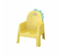 MotiveTech Silla para Niños Taburete Infantil de Comedor con Diseño Ergonómico Asiento Cómodo Sonido Divertido Apto para Comedor Guardería Habitación Juegos, Array, Amarillo Limón