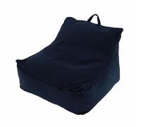MotiveTech Sofá de Lectura Infantil Cojín de Suelo Sillón de Piso Acolchada con Funda de Corderoy y Espuma Triturada Asiento Reclinable y Cómodo, 60 60 40, Azul Marino