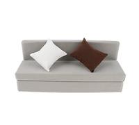 MotiveTech Sofá Largo 1/6 para Figura de Acción Mueble para Miniaturas Sofá 12 Pulgadas para Muñecos Accesorios en Escala 1/6 Espuma con Cojines Desmontables