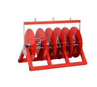 MotiveTech Soporte para Bobinas Cable Compacto | Autónomo, Dispensador Cable triple Bobinas, sin enmarañamiento, para trabajos, Estilo B