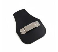 MotiveTech Soporte para Cinta Métrica Porta Herramienta Funda Estuche Clip Fabricado en Cuero PU y Metal con Costuras Reforzadas Acceso con una Mano y Sujeción, Negro