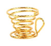 MotiveTech Soporte para Colador de Té, Soporte, Ahorro de Espacio, Práctico, Regalo Considerado, Diseño de Resorte Versátil, para, Oro, tal como se describe