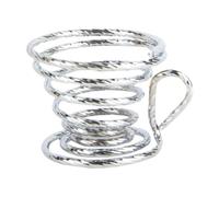 MotiveTech Soporte para Colador de Té, Soporte, Ahorro de Espacio, Práctico, Regalo Considerado, Diseño de Resorte Versátil, para, Plateado, tal como se describe