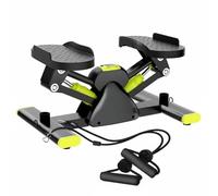 MotiveTech Stepper Lateral Máquina de Ejercicio para Piernas Pedal Entrenador Elíptico Mini Escalador con Resistencia Hidráulica y Bandas Cuerpo Compacto