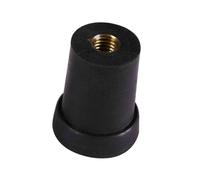 MotiveTech Tapón de Goma para Contrabajo, Punta de Cordal, Accesorios, Piezas, Repuesto Resistente, Antideslizante, Interior de Metal Roscado, 10mm