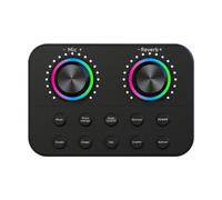 MotiveTech Tarjeta de sonido en profesional, ligera, control en real, cambiador de voz, mezclador estéreo para transmisión en de juegos y