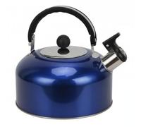 MotiveTech Tetera Silbadora de Cocina Hierve Agua Acero Inoxidable Fácil de Usar de Ebullición y Vertido una Mano Adecuado para Apartamentos Dormitorios Cocina Familiar, Azul, Azul