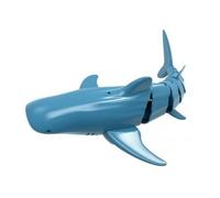 MotiveTech Tiburón Plástico con Control Remoto Compacto Tiburón Juguete con Control Remoto Al Libre para Piscina, Baño