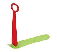 MotiveTech Trineo de Nieve, Patines de Esquí, Patines de Nieve Y Plegables, Tabla de Snowboard con Manillar para Niños de 4 años en, Regalo, Rojo Verde