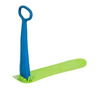 MotiveTech Trineo de Nieve, Patines de Esquí, Patines de Nieve Y Plegables, Tabla de Snowboard con Manillar para Niños de 4 años en, Regalo, Azul Verde