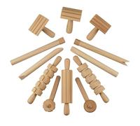 MotiveTech Utensilios de Arcilla para Niños Set de Herramientas para Modelado Escultura Cerámica y Barro con Rodillos Texturas Puntas Precisas y Cabezales de
