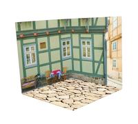 MotiveTech Vitrina de Fondo Organizador Diorama de Vehículos Coches Modelo Caja Escenas Exhibición Espuma de PVC Garaje Miniatura para Modelos Adecuado para, Amor Europeo