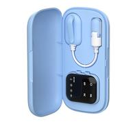 MotiveTechAlarma para Enuresis Infantil, Alarma para Incontinencia Urinaria Pipi Stop Niños con 3 Modos de Alerta (Vibración/Sonido/Dual), Sensor de Humedad Rápida, Diseño sin Cables Recargable Azul