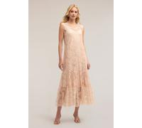 Motivi Long Lace Dress With Slip Powder Pink Talla: M | Vestidos Midi Outlet | Mujer | Rosa