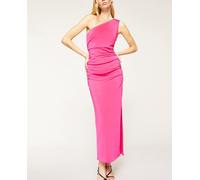 Motivi Vestido de mujer de un solo hombro de tejido de punto. Fucsia L