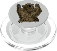 Motivo De Cabeza De Oso Pardo para El Equipo De Oso Pardo O PopSockets PopGrip para MagSafe