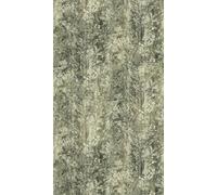 Motivo De La Selva Papel Tapiz En Estilo Retro - Verde, Gris