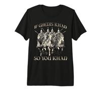 Motivo del Humor de Genghis Khan Imperio Mongol Horda Dorada Camiseta Premium