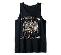 Motivo del Humor de Genghis Khan Imperio Mongol Horda Dorada Camiseta sin Mangas