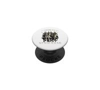 Motivo del Humor de Genghis Khan Imperio Mongol Horda Dorada PopSockets PopGrip Adhesivo