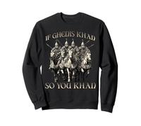Motivo del Humor de Genghis Khan Imperio Mongol Horda Dorada Sudadera
