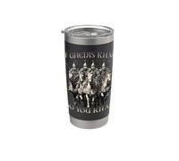 Motivo del humor de Genghis Khan Imperio Mongol Horda Dorada Vaso térmico de acero inoxidable de doble pared
