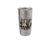 Motivo del humor de Genghis Khan Imperio Mongol Horda Dorada Vaso térmico de acero inoxidable de doble pared