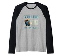 Motivo Divertido del Taller del Oso Mecánico. Camiseta Manga Raglan