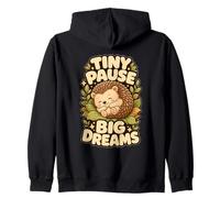 Motivo Erizo Pausa pequeña sueños Grandes Sudadera con Capucha