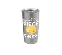 Motivo Kawaii Take Another Little Piece Of My Cheese Vaso térmico de acero inoxidable de doble pared
