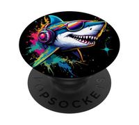 Motivos de Tiburones Tiburón Tigre Gris Tiburón PopSockets PopGrip Adhesivo