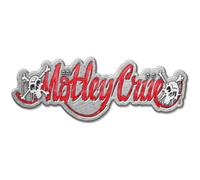 Motley Crue - Insignia Diseño Logotipo Dr Feelgood (Talla Única) (Rojo, Plateado)