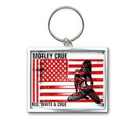 Motley Crue Red, White & Crue Logo Schlüsselbund 100% Original Offizielle Lizenzprodukte