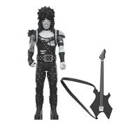 Motley Crue ReWave 2 Nikki Sixx Grita Al Diablo Figura Negra Y Blanca SUPER 7