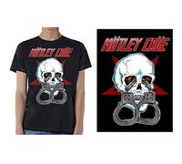 Motley Crue - T-Shirt # Xxl Unisex Black # Skull Cuffs 2