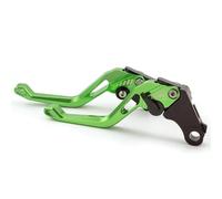 Moto Accesorio Manetas De Freno Y Embrague Motocicleta Aluminio CNC Para Benelli BN 125 Tnt 150i BN125, Ajustables Palanca Embrague Freno(Verde,Corto)
