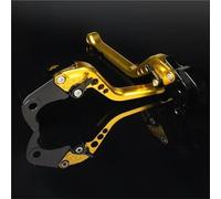 Moto Accesorio Manetas De Freno Y Embrague Motocicleta Aluminio CNC Para Benelli BN 125 Tnt 150i BN125, Ajustables Palanca Embrague Freno(Oro,Largo)