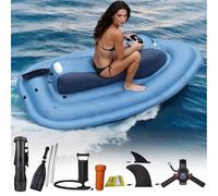 Moto Acuática Eléctrica 3 En 1 Kayak Inflable Hélice Para Buceo, 500w/700w Moto Acuática Eléctrica Plegable Sin Escobillas 35-180 Min De Autonomía, Capacidad De 150 Kg (Motorboat+500W16AThruster)