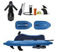 Moto acuática eléctrica Inflable con Motor, propulsor Submarino de 500 W/700 W, Velocidad Ajustable y Barco de Surf motorizado de Larga duración for Lago y océano(Motorboat+500w 10a Thruster)